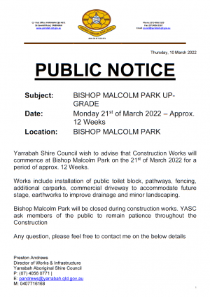 Public Notice - Bishop Malcolm Pakr